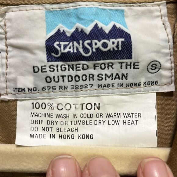 Stansport Vintage Fishing Sportsman Vest Tons of Pockets Unisex Hong Kong SIZE S - Picture 2 of 11